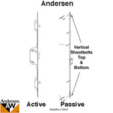 Andersen Active Multipoint Lock, Fwh68 Door - Stainless Steel - 2578191