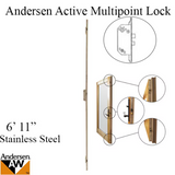 Andersen Active Multipoint Lock, Fwh611 Door,  Stainless Steel - 2579772