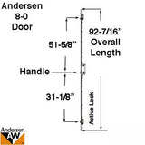 Andersen Active Multipoint Lock FWH80 Door Stainless Steel Multipoint Lock Andersen 2579773