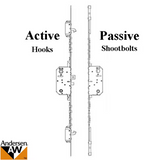Andersen Passive 2-Point Shootbolt Lock, 92-1/2 Inch, 8-0 Frenchwood Door