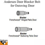 Blocker bolt for OUTSWING Passive MP lock