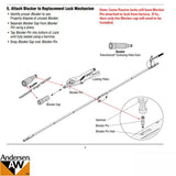 Blocker bolt for OUTSWING Passive MP lock