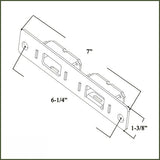 Andersen Receiver Head (PA) and Sill (AP) - Flush Bolt