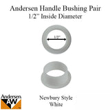 Bushing, 1/2 Diameter Handle, Andersen Newbury Series - White