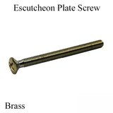 Screw / Bolt for Escutcheon Plates - Brass