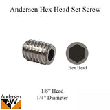 Set Screw 1/8 Andersen - Silver