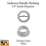 Bushing, 3/4 Diameter Handle, Andersen Tribeca Series - White