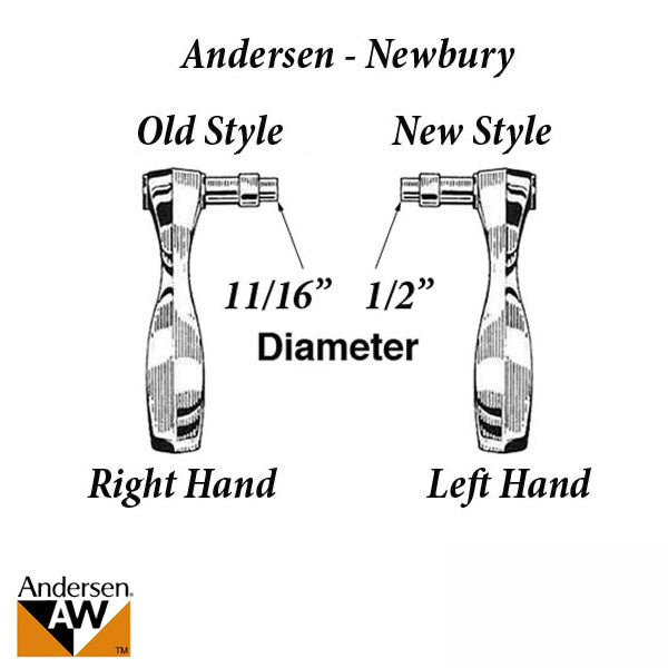 Andersen Handle Extender For Frenchwood Hinged Doors White Golden Locks Inc