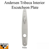 Andersen Tribeca Escutcheon Plate White