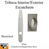 Blemished - Escutcheon Plate - Tribeca Passive Handle Set - White