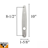 Blemished - Escutcheon Plate - Tribeca Passive Handle Set - White