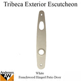 Exterior/Interior Escutcheon Plate, Andersen Tribeca , White