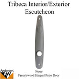 Escutcheon Plate - Tribeca Passive Handle Set - Stone