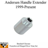 Andersen Handle Extender, Hinged Door - Brushed Chrome