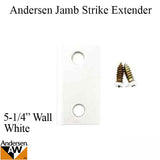 Andersen Jamb Strike Extender, 1-3/32" - White