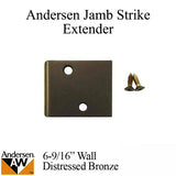 Andersen Jamb Strike Extender, 2-3/8" - Distressed Bronze