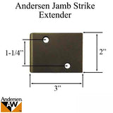 Andersen Jamb Strike Extender, 3" - Distressed Bronze