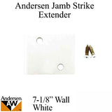 Andersen Jamb Strike Extender, 3" - White