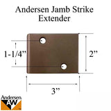 Andersen Jamb Strike Extender, 3" - Stone