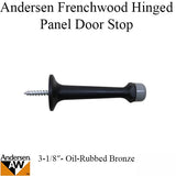 3-1/8 Door Stop, Andersen Frenchwood Hinged - Oil Rubbed Bronze