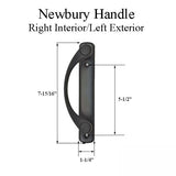 Andersen Newbury Gliding Door Handle - Right Interior/Left Exterior - Oil Rubbed Bro