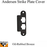 Andersen Latch & Deadbolt Strike Plate Cover, AS/SA Single Door - Oil Rubbed Bronze