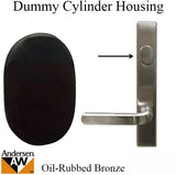 Dummy Cylinder Housing, Andersen - Oil Rubbed Bronze