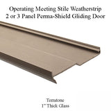 Andersen Operating Panel Meeting Stile Weatherstrip, 2 or 3 Panel 6'11