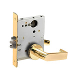 Schlage L9453L 06A Entrance Mortise Lock with Deadbolt, Less Cylinder, 06 Lever, A Rose