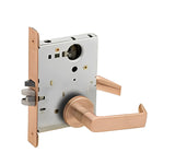 Schlage L9453L 06A Entrance Mortise Lock with Deadbolt, Less Cylinder, 06 Lever, A Rose