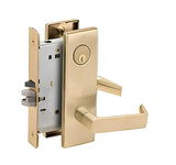 Schlage L9453P 06N Entrance Mortise Lock with Deadbolt, 06 Lever, N Escutcheon