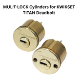 MUL-T-LOCK Cylinders for KWIKSET TITAN Double Cylinder Deadbolt (set of 2)