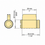 MUL-T-LOCK Cylinder for SCHLAGE-ARROW Knob & Lever