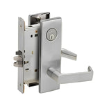 Schlage L9453P 06N Entrance Mortise Lock with Deadbolt, 06 Lever, N Escutcheon