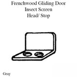 Andersen Window - Frenchwood Gliding Door Insect Screen - Bracket/Head Stop - Gray