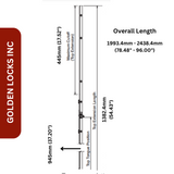 HLS 7 Top Active Tongue Extension For 8' 0" Door Panel - 2661072