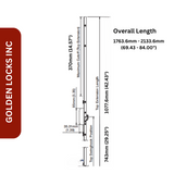 HLS 7 Top Swinghook Extension For 6' 10" & 7' 0" Door Panel - 2663035