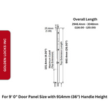 HLS 7 Top Shootbolt Extension For 9' 0" Door Panel Size - 2666367