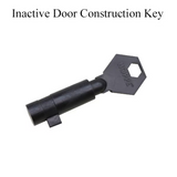 Inactive Door Construction Key Black