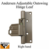 Adjustable Hinge Leaf - Frenchwood Outswing - Right - Terratone