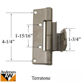 Adjustable Hinge Leaf - Frenchwood Outswing - Right - Terratone