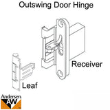 Hinge Receiver, Andersen Frenchwood Outswing Door - Terratone