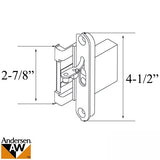 Hinge Receiver, Andersen Frenchwood Outswing Door - Terratone