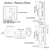 Hoppe Active Keyed Verona Handle Set M151/374N/KC, Pure White - 2714074