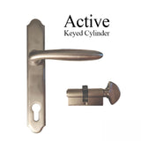 Hoppe Active Verona Handle Set, M151/374N - Satin Nickel