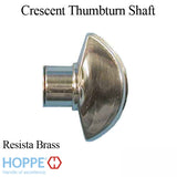 Crescent Knob for Sliding door HLS9000 Thumbturn Shaft - Resista Brass