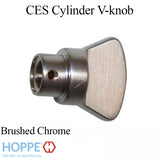 Thumbturn only CES Cylinder, V-knob - F41 Brushed Chrome
