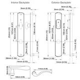 HOPPE HLS7 HANDLESET, MUNCHEN, M112P/2167N, KEYED ACTIVE, Matte Black - 2744118