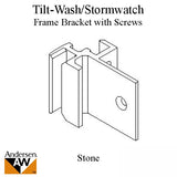 Andersen Tilt-Wash/Stormwatch Frame Bracket w/ Screws - Stone