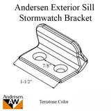 Andersen Exterior Sill Stormwatch Bracket w/ Screws - Terratone